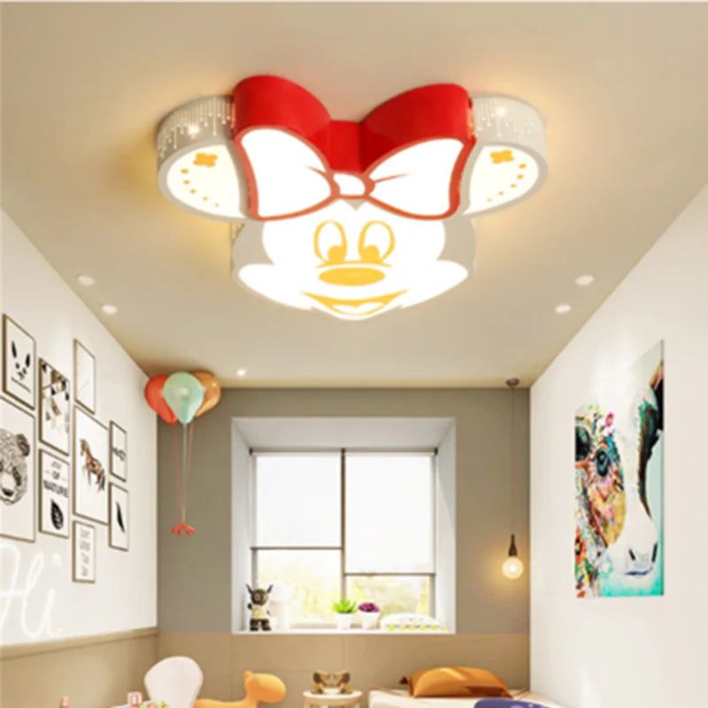 ChandeliersDecor.com-Kids Room Nursery Lighting-Mickey Ceiling Light for Girls Room Decor