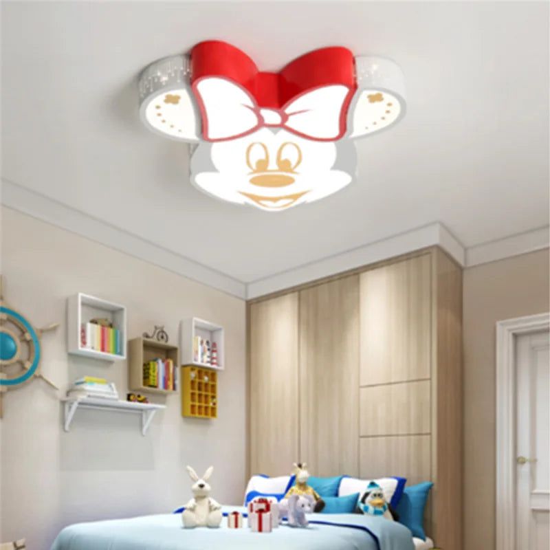 ChandeliersDecor.com-Kids Room Nursery Lighting-Mickey Ceiling Light for Girls Room Decor