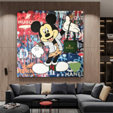 ChandeliersDecor.com-Wall Posters-Mickey Mouse Canvas Wall Art - Secure the Bag