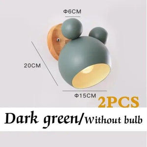 ChandeliersDecor.com-Kids Room Nursery Lighting-Mickey Wall Light for Kids Room