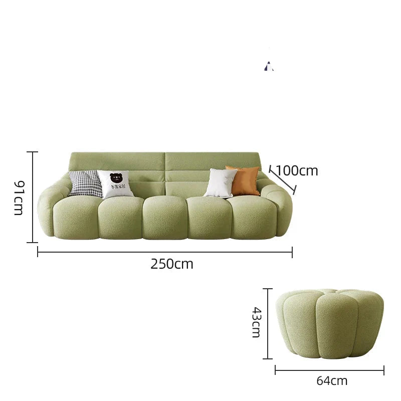 ChandeliersDecor.com-Sofa Set-Mid Century Lazy Couch Sofa Set
