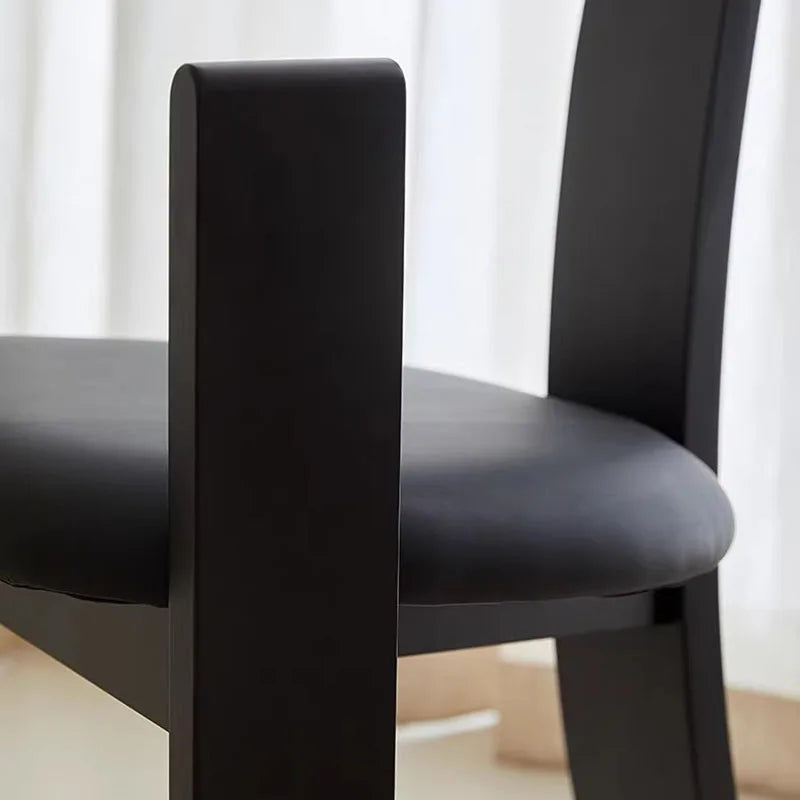 ChandeliersDecor.com-Dining Chairs-Mid Century Minimalist Wooden Dining Chair