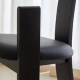 ChandeliersDecor.com-Dining Chairs-Mid Century Minimalist Wooden Dining Chair