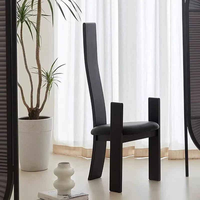 ChandeliersDecor.com-Dining Chairs-Mid Century Minimalist Wooden Dining Chair