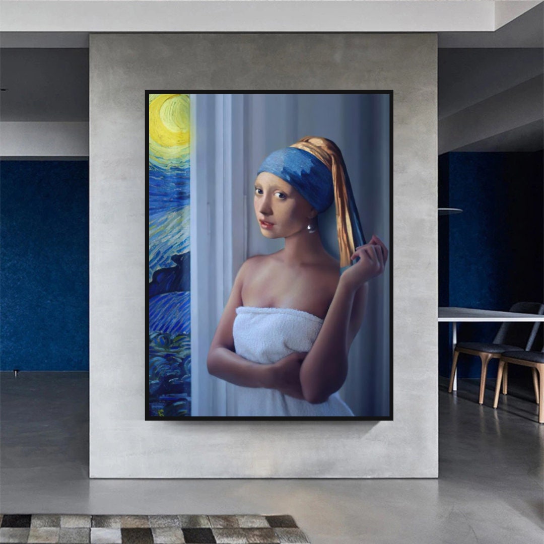ChandeliersDecor.com-Wall Posters-Milkmaid Canvas Wall Art: Exquisite and Unique Masterpiece