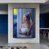 ChandeliersDecor.com-Wall Posters-Milkmaid Canvas Wall Art: Exquisite and Unique Masterpiece