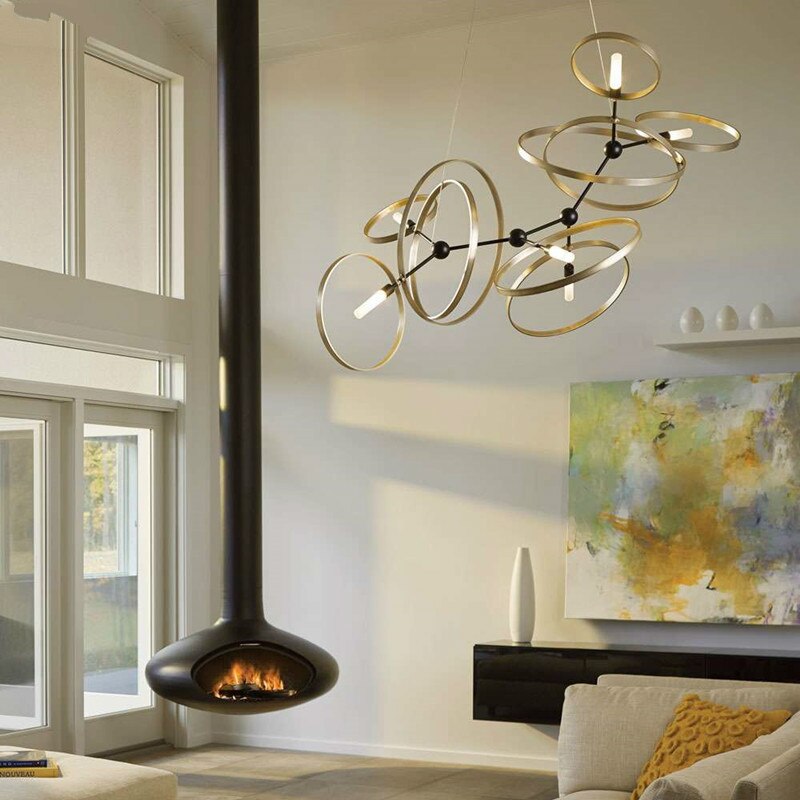 ChandeliersDecor.com-Chandeliers-Minimalism Rings Chandelier – Exquisite Design & Style