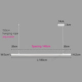 ChandeliersDecor.com-Kitchen Island-Minimalist Aluminium LED Bar Light