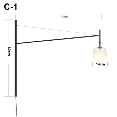 ChandeliersDecor.com-Wall Lights-Minimalist Long Pole Wall Lamp: Trendy Lighting Solution