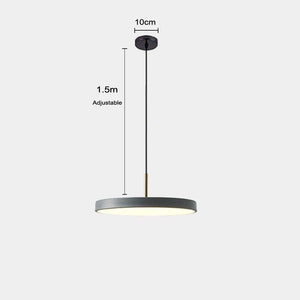 ChandeliersDecor.com-Pendant Lights-Minimalist Metal Plate Asteria Pendant Hanging Light