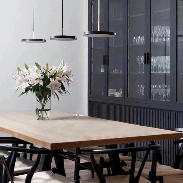 Minimalist Metal Plate Asteria Pendant Hanging Light-ChandeliersDecor.com