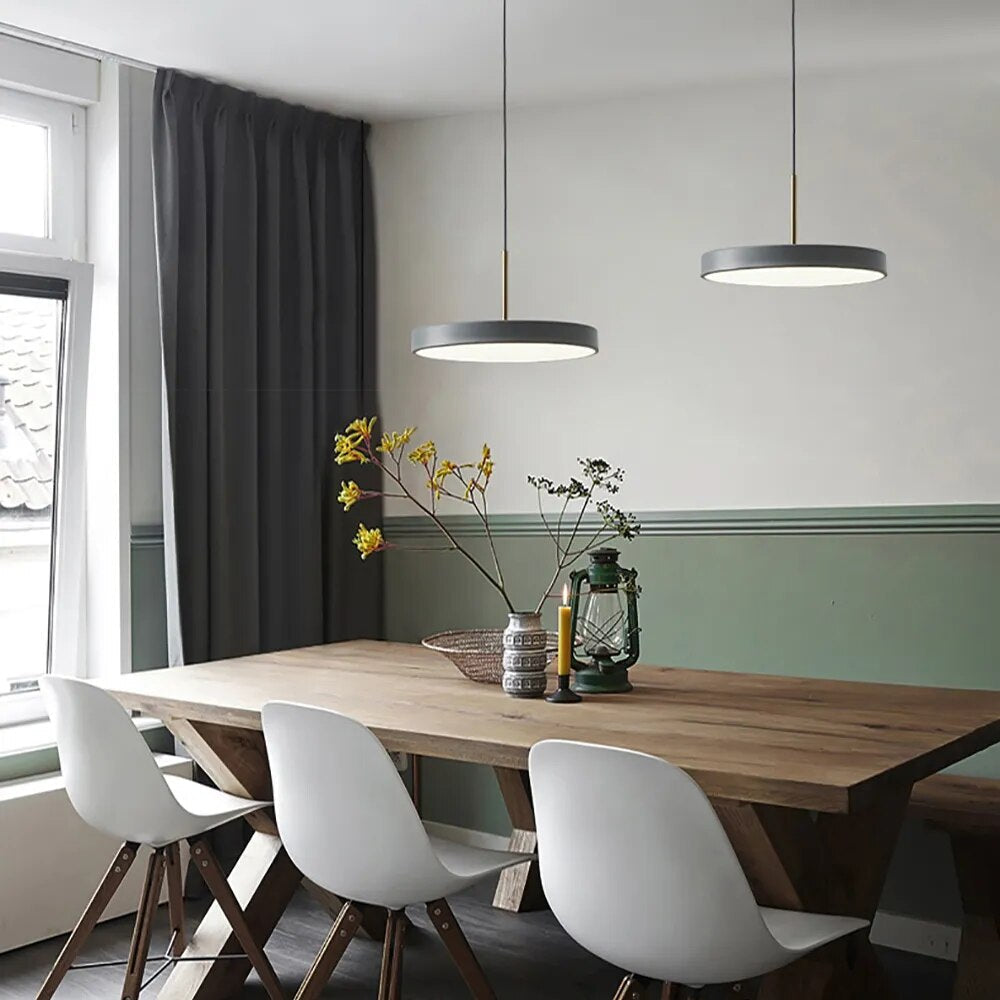 ChandeliersDecor.com-Pendant Lights-Minimalist Metal Plate Asteria Pendant Hanging Light
