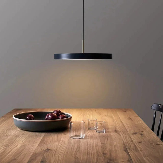 Minimalist Metal Plate Asteria Pendant Hanging Light-ChandeliersDecor.com