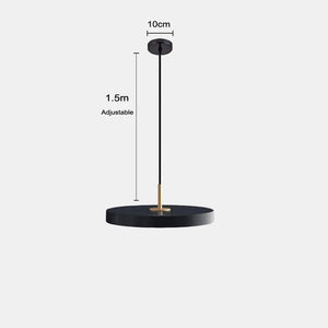 ChandeliersDecor.com-Pendant Lights-Minimalist Metal Plate Asteria Pendant Hanging Light
