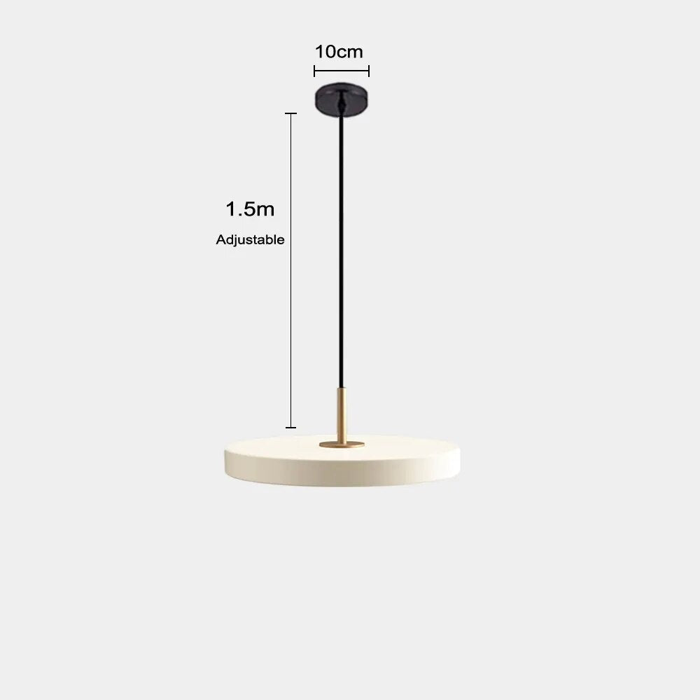 ChandeliersDecor.com-Pendant Lights-Minimalist Metal Plate Asteria Pendant Hanging Light