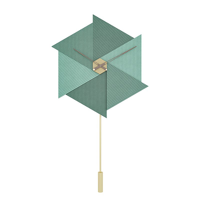 ChandeliersDecor.com-Wall Clocks-Minimalist Nordic Style Green Wall Clock