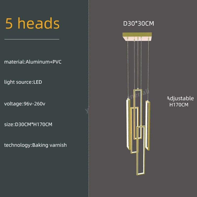 ChandeliersDecor.com-Staircase Chandelier-Minimalist Staircase Chandeliers - Elevate Your Space