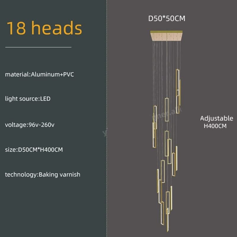 Minimalist Staircase Chandeliers - Elevate Your Space-ChandeliersDecor.com
