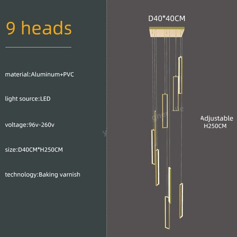 ChandeliersDecor.com-Staircase Chandelier-Minimalist Staircase Chandeliers - Elevate Your Space