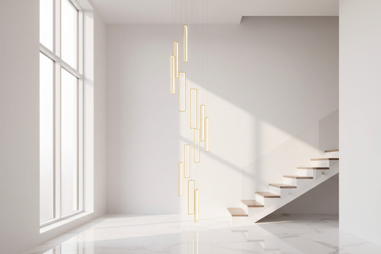 Minimalist Staircase Chandeliers - Elevate Your Space-ChandeliersDecor.com