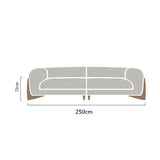 ChandeliersDecor.com-Sofa Set-Minimalist XXL Wood Arches Sofa Set