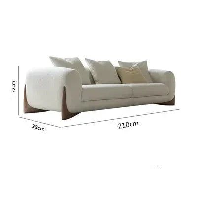 ChandeliersDecor.com-Sofa Set-Minimalist XXL Wood Arches Sofa Set
