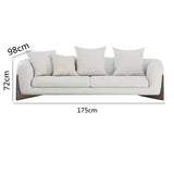ChandeliersDecor.com-Sofa Set-Minimalist XXL Wood Arches Sofa Set