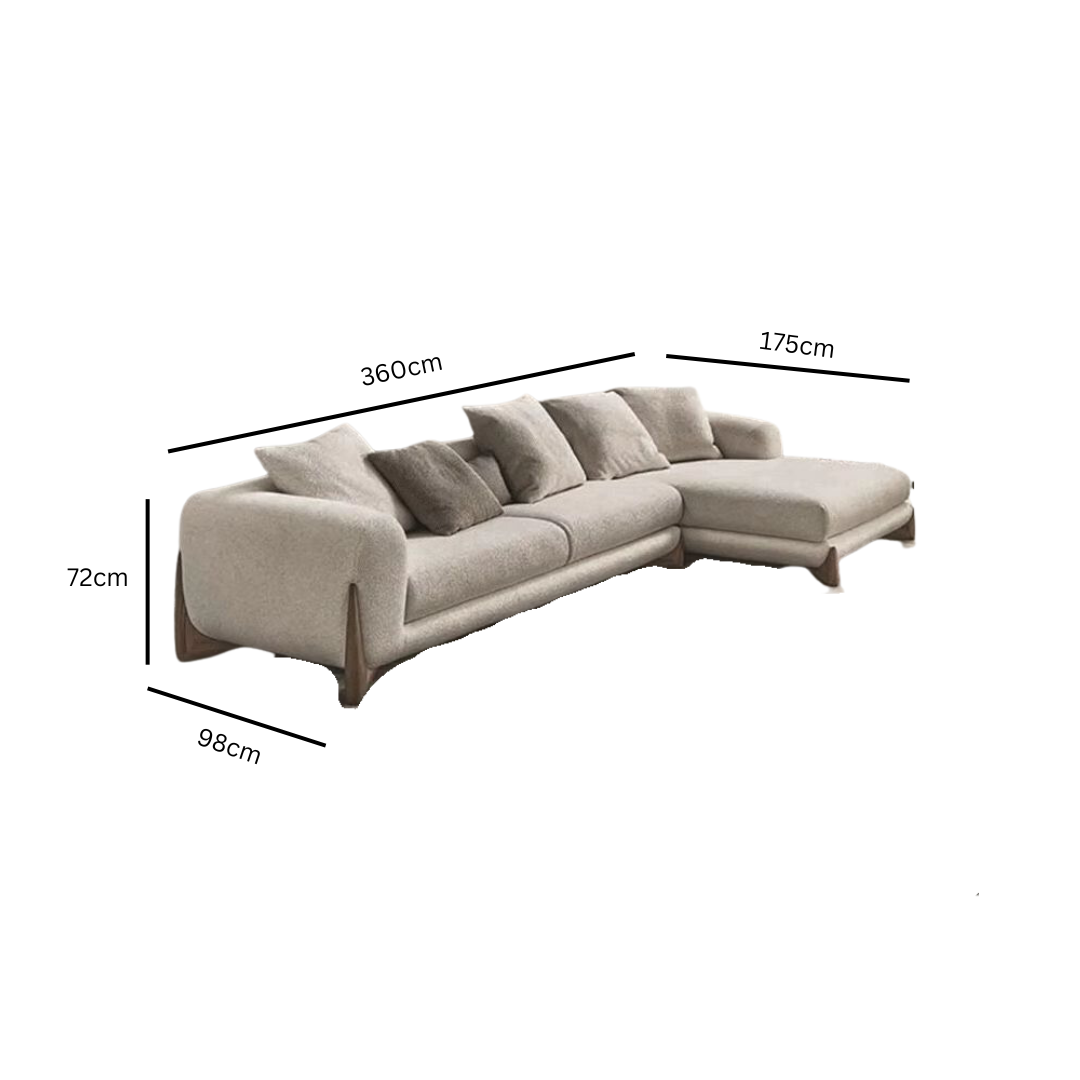 ChandeliersDecor.com-Sofa Set-Minimalist XXL Wood Arches Sofa Set