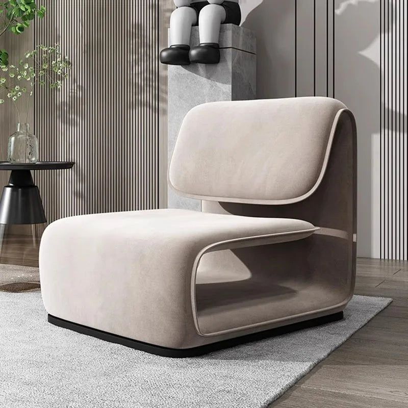ChandeliersDecor.com-Sofa Chairs and Stools-Minimalistic Fluffy Sofa Chair – Exquisite Blend