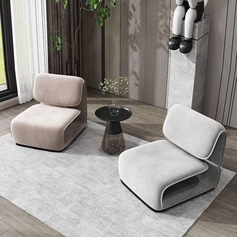 ChandeliersDecor.com-Sofa Chairs and Stools-Minimalistic Fluffy Sofa Chair – Exquisite Blend