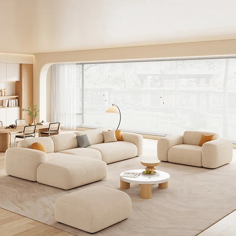 ChandeliersDecor.com-Sofa Set-Minimalistic Relaxing Lounge Sofa Set