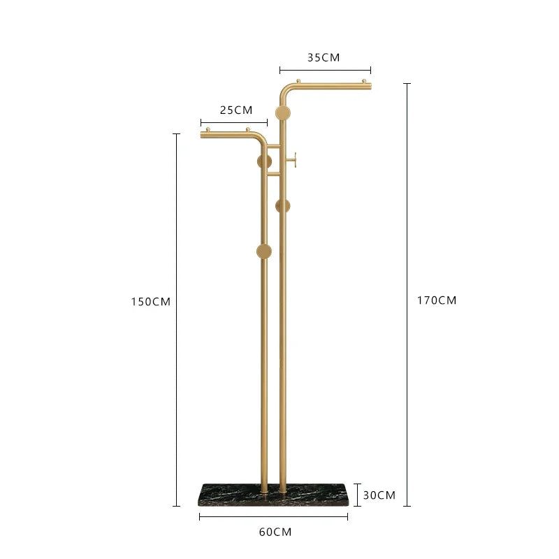 ChandeliersDecor.com-Drying Racks & Hangers-Minimalistic Rod Clothes Coat Hanging Rail Rack