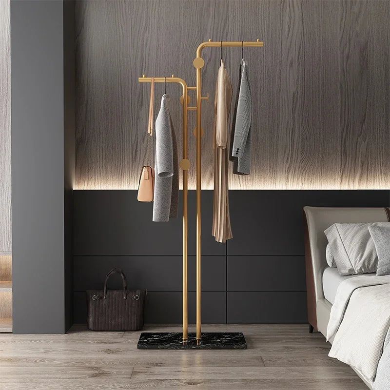 ChandeliersDecor.com-Drying Racks & Hangers-Minimalistic Rod Clothes Coat Hanging Rail Rack
