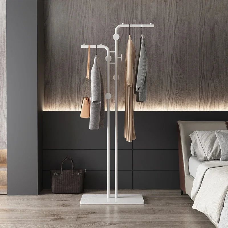 ChandeliersDecor.com-Drying Racks & Hangers-Minimalistic Rod Clothes Coat Hanging Rail Rack