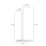 ChandeliersDecor.com-Drying Racks & Hangers-Minimalistic Rod Clothes Coat Hanging Rail Rack