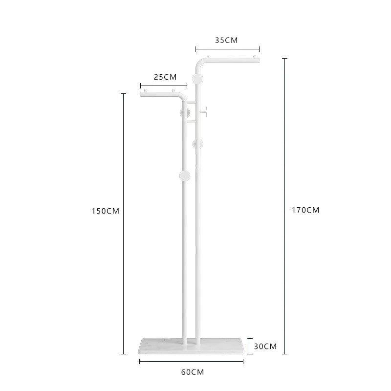 ChandeliersDecor.com-Drying Racks & Hangers-Minimalistic Rod Clothes Coat Hanging Rail Rack