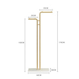 ChandeliersDecor.com-Drying Racks & Hangers-Minimalistic Rod Clothes Coat Hanging Rail Rack