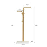ChandeliersDecor.com-Drying Racks & Hangers-Minimalistic Rod Clothes Coat Hanging Rail Rack