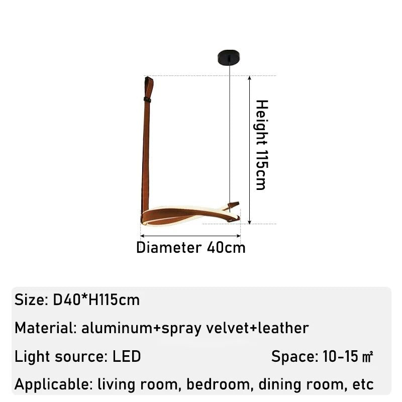 ChandeliersDecor.com-Chandeliers-ModaLux Leather Craft LED Chandelier