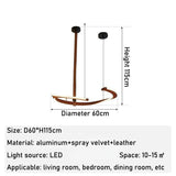 ChandeliersDecor.com-Chandeliers-ModaLux Leather Craft LED Chandelier