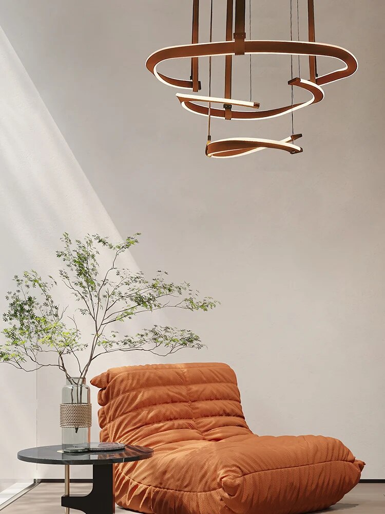 ChandeliersDecor.com-Chandeliers-ModaLux Leather Craft LED Chandelier