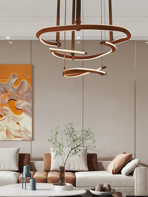 ChandeliersDecor.com-Chandeliers-ModaLux Leather Craft LED Chandelier
