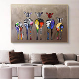 ChandeliersDecor.com-Wall Posters-Modern Abstract Zebra Canvas Wall Art