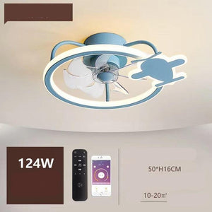 ChandeliersDecor.com-Kids Room Nursery Lighting-Modern Aircraft Ceiling Fan - Airplane Light with Fan