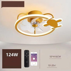 ChandeliersDecor.com-Kids Room Nursery Lighting-Modern Aircraft Ceiling Fan - Airplane Light with Fan