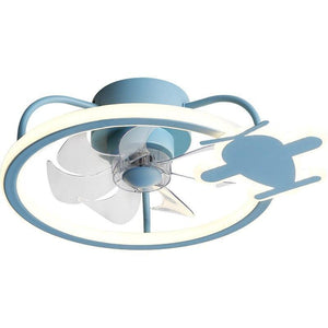 ChandeliersDecor.com-Kids Room Nursery Lighting-Modern Aircraft Ceiling Fan - Airplane Light with Fan