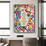 ChandeliersDecor.com-Wall Posters-Modern Be Kind and Love Always Canvas Wall Art