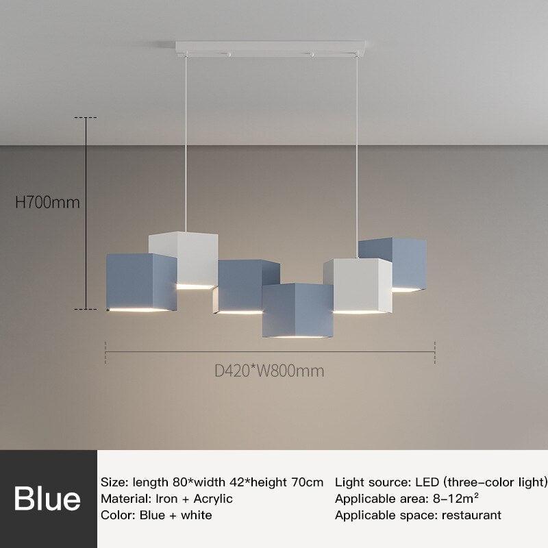 ChandeliersDecor.com-Kitchen Island-Modern Chandelier Lighting Blocks Pendant Light