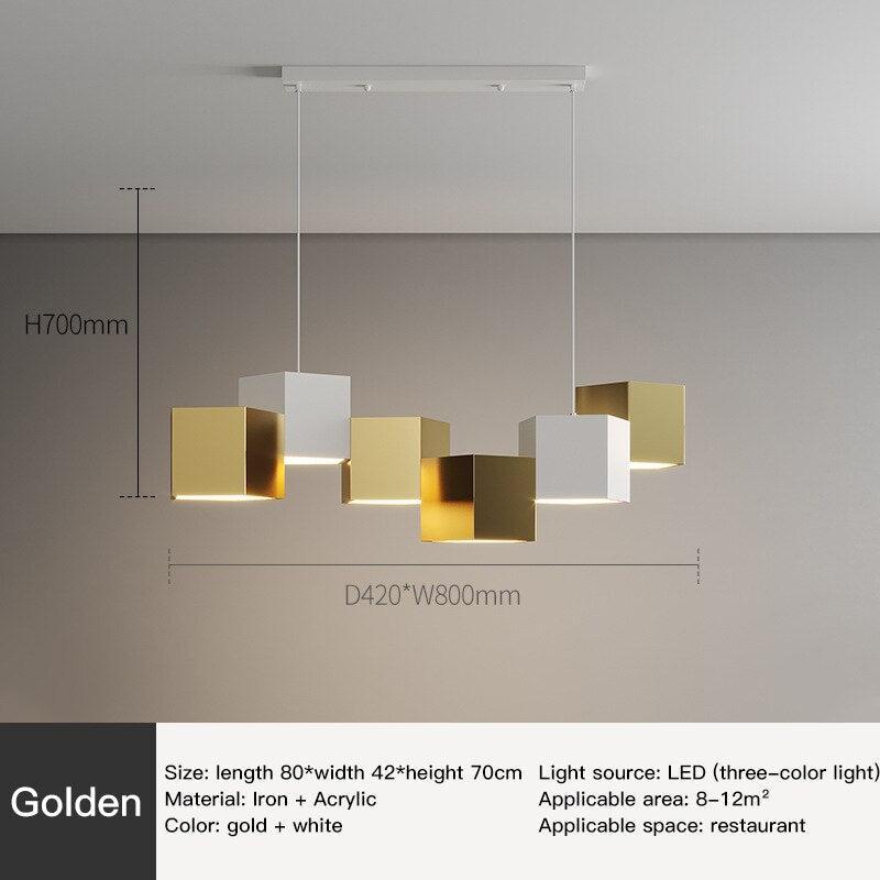 ChandeliersDecor.com-Kitchen Island-Modern Chandelier Lighting Blocks Pendant Light