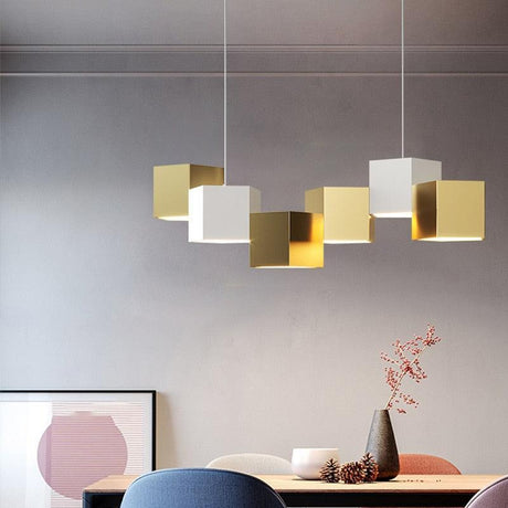 ChandeliersDecor.com-Kitchen Island-Modern Chandelier Lighting Blocks Pendant Light